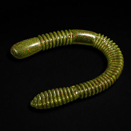 4" Float Ned Worm – Algae 丨HOVER