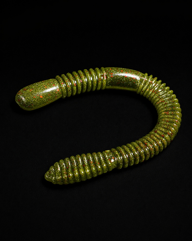 4" Float Ned Worm – Algae 丨HOVER