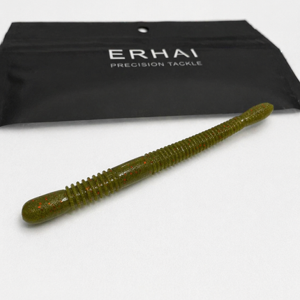 4" Float Ned Worm – Algae 丨HOVER