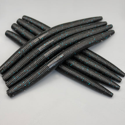 5" Stick Worm – Black Blue Flake 丨 LOWLIGHT