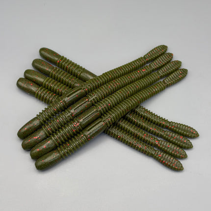 4" Float Ned Worm – Algae 丨HOVER